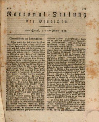 National-Zeitung der Deutschen Donnerstag 2. Juni 1808