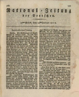 National-Zeitung der Deutschen Mittwoch 24. Juli 1816