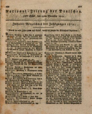 National-Zeitung der Deutschen Mittwoch 29. Dezember 1819
