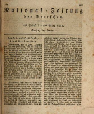 National-Zeitung der Deutschen Mittwoch 8. März 1820