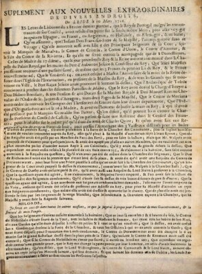 Nouvelles extraordinaires de divers endroits Dienstag 10. März 1716