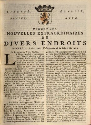 Nouvelles extraordinaires de divers endroits Dienstag 11. August 1795