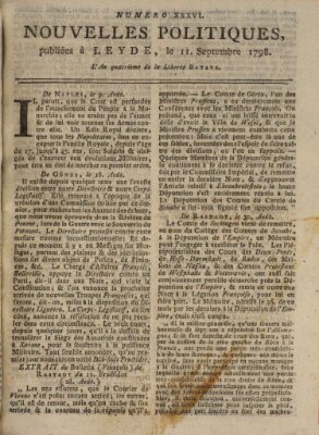 Nouvelles politiques (Nouvelles extraordinaires de divers endroits) Dienstag 11. September 1798