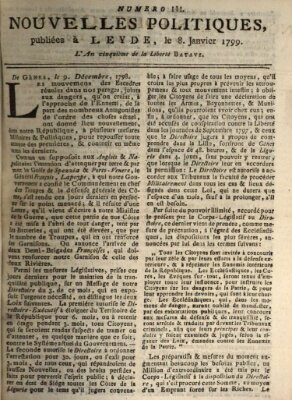 Nouvelles politiques (Nouvelles extraordinaires de divers endroits) Dienstag 8. Januar 1799