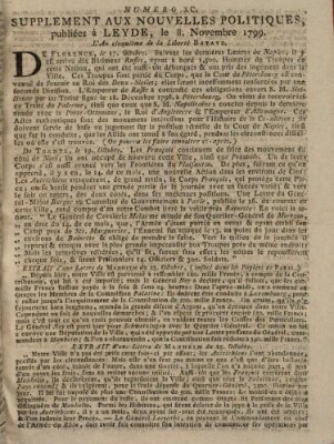 Nouvelles politiques (Nouvelles extraordinaires de divers endroits) Freitag 8. November 1799