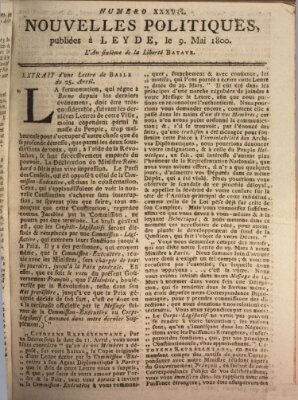 Nouvelles politiques (Nouvelles extraordinaires de divers endroits) Freitag 9. Mai 1800