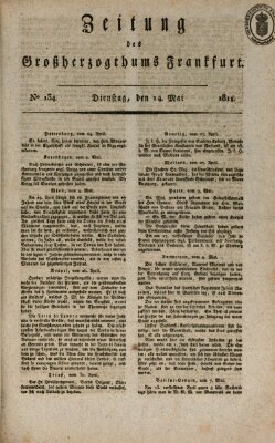 Zeitung des Großherzogthums Frankfurt (Frankfurter Ober-Post-Amts-Zeitung) Dienstag 14. Mai 1811