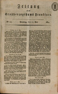 Zeitung des Großherzogthums Frankfurt (Frankfurter Ober-Post-Amts-Zeitung) Montag 27. Mai 1811
