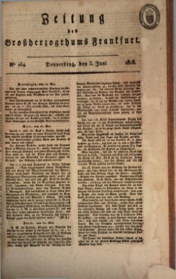 Zeitung des Großherzogthums Frankfurt (Frankfurter Ober-Post-Amts-Zeitung) Donnerstag 3. Juni 1813