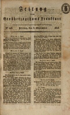 Zeitung des Großherzogthums Frankfurt (Frankfurter Ober-Post-Amts-Zeitung)