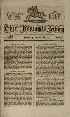 Frankfurter Ober-Post-Amts-Zeitung Samstag 12. März 1814