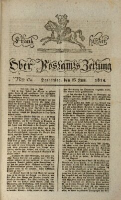 Frankfurter Ober-Post-Amts-Zeitung Donnerstag 23. Juni 1814