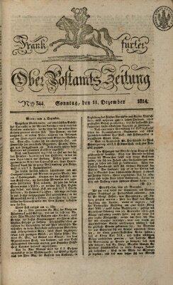 Frankfurter Ober-Post-Amts-Zeitung Sonntag 11. Dezember 1814