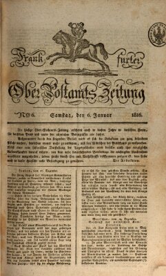 Frankfurter Ober-Post-Amts-Zeitung Samstag 6. Januar 1816