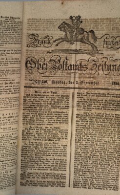 Frankfurter Ober-Post-Amts-Zeitung Montag 2. September 1816