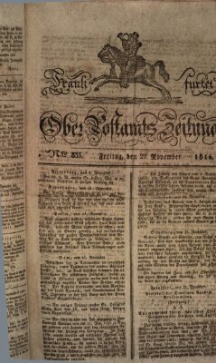 Frankfurter Ober-Post-Amts-Zeitung Freitag 29. November 1816