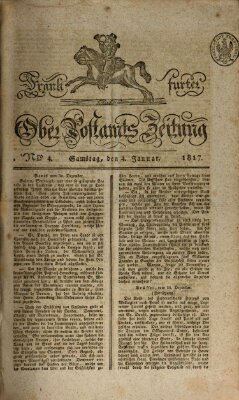 Frankfurter Ober-Post-Amts-Zeitung Samstag 4. Januar 1817
