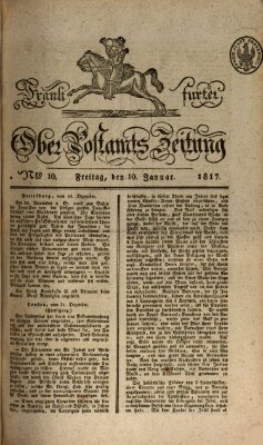 Frankfurter Ober-Post-Amts-Zeitung Freitag 10. Januar 1817