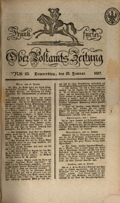 Frankfurter Ober-Post-Amts-Zeitung Donnerstag 23. Januar 1817
