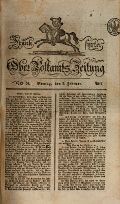 Frankfurter Ober-Post-Amts-Zeitung Montag 3. Februar 1817