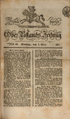 Frankfurter Ober-Post-Amts-Zeitung Samstag 1. März 1817