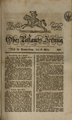 Frankfurter Ober-Post-Amts-Zeitung Donnerstag 13. März 1817