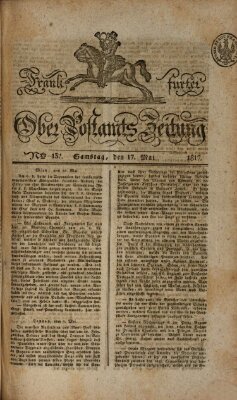 Frankfurter Ober-Post-Amts-Zeitung Samstag 17. Mai 1817