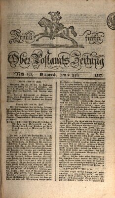 Frankfurter Ober-Post-Amts-Zeitung Mittwoch 2. Juli 1817