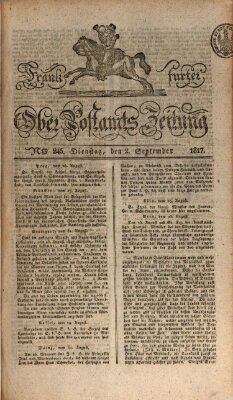 Frankfurter Ober-Post-Amts-Zeitung Dienstag 2. September 1817