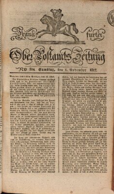 Frankfurter Ober-Post-Amts-Zeitung Samstag 1. November 1817