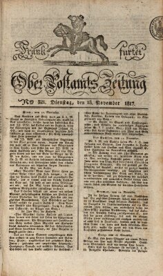 Frankfurter Ober-Post-Amts-Zeitung Dienstag 18. November 1817