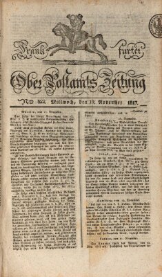 Frankfurter Ober-Post-Amts-Zeitung Mittwoch 19. November 1817