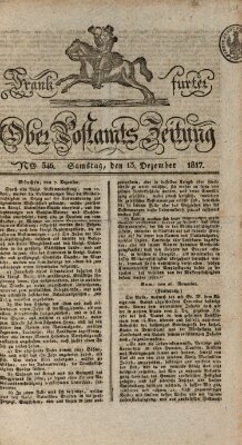 Frankfurter Ober-Post-Amts-Zeitung Samstag 13. Dezember 1817
