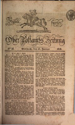 Frankfurter Ober-Post-Amts-Zeitung Mittwoch 28. Januar 1818