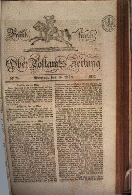 Frankfurter Ober-Post-Amts-Zeitung Montag 16. März 1818