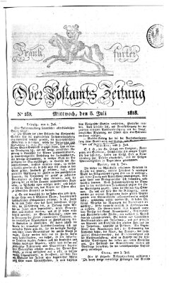 Frankfurter Ober-Post-Amts-Zeitung Mittwoch 8. Juli 1818