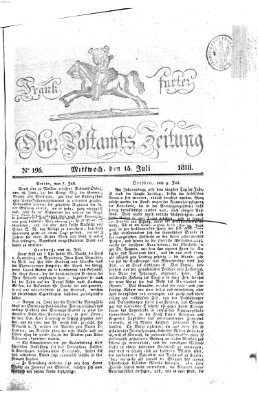 Frankfurter Ober-Post-Amts-Zeitung Mittwoch 15. Juli 1818