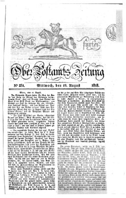 Frankfurter Ober-Post-Amts-Zeitung Mittwoch 19. August 1818