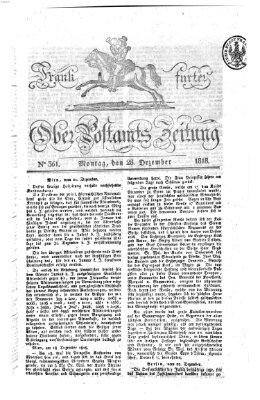 Frankfurter Ober-Post-Amts-Zeitung Montag 28. Dezember 1818