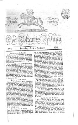Frankfurter Ober-Post-Amts-Zeitung Dienstag 5. Januar 1819