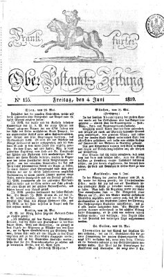 Frankfurter Ober-Post-Amts-Zeitung Freitag 4. Juni 1819