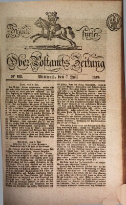 Frankfurter Ober-Post-Amts-Zeitung Mittwoch 7. Juli 1819