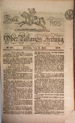 Frankfurter Ober-Post-Amts-Zeitung Freitag 16. Juli 1819