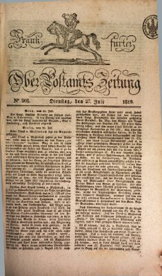 Frankfurter Ober-Post-Amts-Zeitung Dienstag 27. Juli 1819