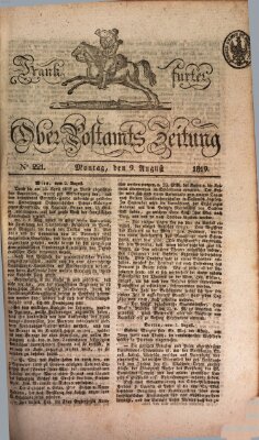 Frankfurter Ober-Post-Amts-Zeitung Montag 9. August 1819