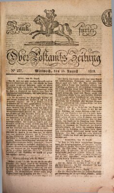 Frankfurter Ober-Post-Amts-Zeitung Mittwoch 25. August 1819