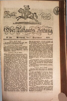 Frankfurter Ober-Post-Amts-Zeitung Mittwoch 1. September 1819