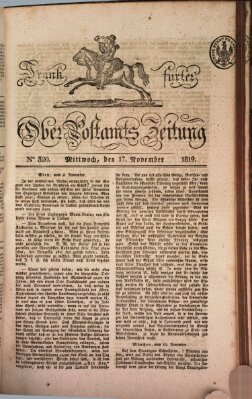 Frankfurter Ober-Post-Amts-Zeitung Mittwoch 17. November 1819