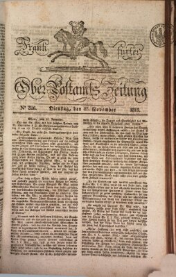 Frankfurter Ober-Post-Amts-Zeitung Dienstag 23. November 1819