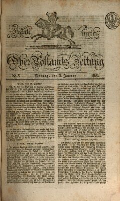 Frankfurter Ober-Post-Amts-Zeitung Montag 3. Januar 1820